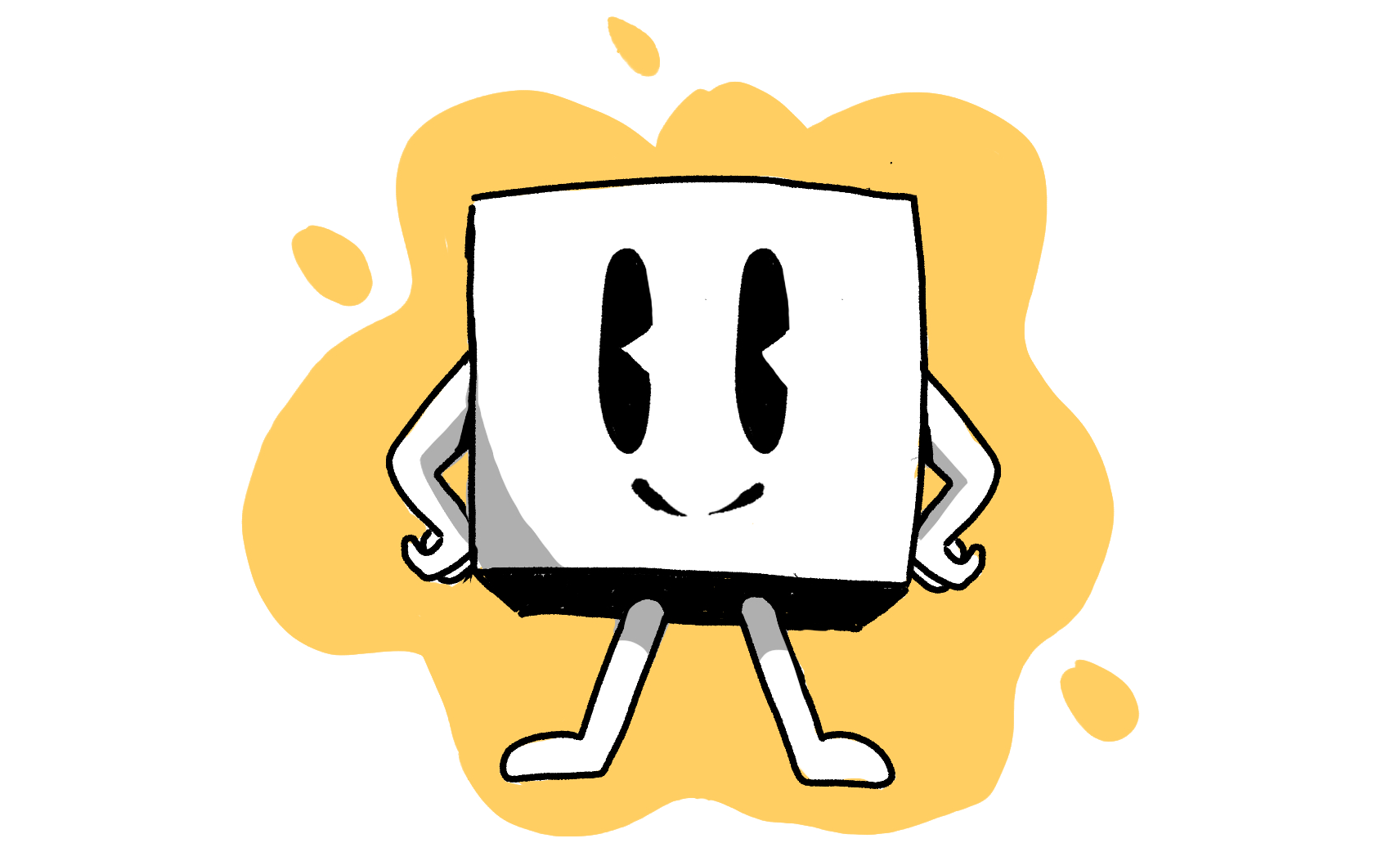 Illustration de la mascotte montrant la confiance en soi